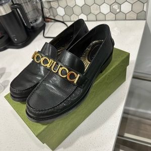 Gucci Cara Classic Logo Moccasin Loafers size 40
